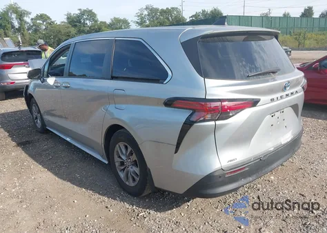2021 Toyota Sienna Xle из США, поврежденный, VIN 5TDYSKFC6MS018323